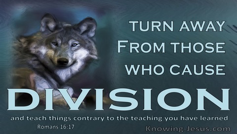 Romans 16:17 Keep An Eye On Those Who Cause Dissensions (aqua) 